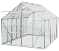 Vitavia Gewächshaus Neptun Plus 9900 ESG/HKP, inkl. Stahlfundamentrahmen, ca. B257/H238/T383 cm