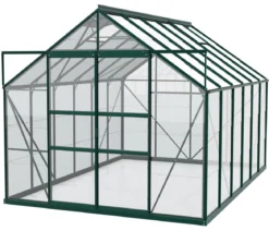 Vitavia Gewächshaus Neptun Plus 9900 ESG, inkl. Stahlfundamentrahmen, ca. B257/H238/T383