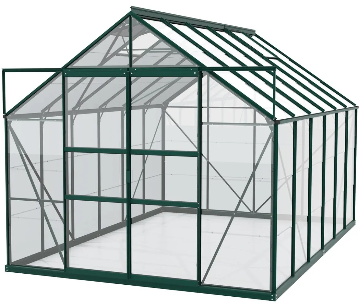 Vitavia Gewächshaus Neptun Plus 9900 ESG, inkl. Stahlfundamentrahmen, ca. B257/H238/T383