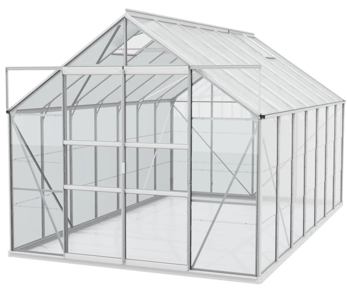Vitavia Gewächshaus Neptun Plus 11500 ESG/HKP, inkl. Stahlfundamentrahmen, ca. B254/H238/T441 cm