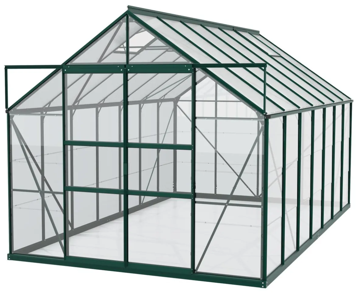 Vitavia Gewächshaus Neptun Plus 11500 ESG/HKP, inkl. Stahlfundamentrahmen, ca. B254/H238/T441 cm