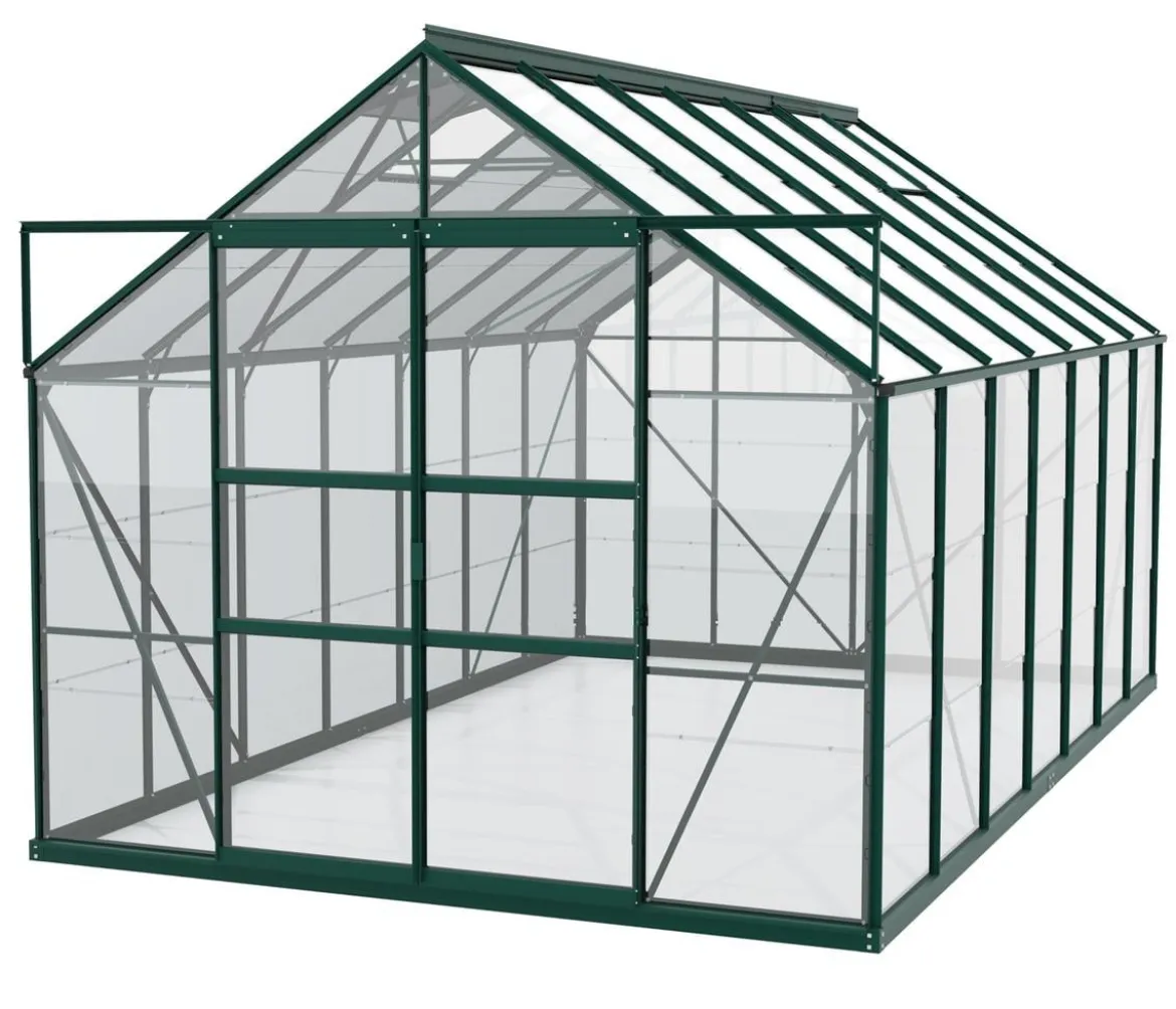 Vitavia Gewächshaus Neptun Plus 11500 ESG, inkl. Stahlfundamentrahmen, ca. B254/H238/T441 cm