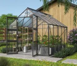 Vitavia Gewächshaus Orbit 8300, ESG/HKP, inkl. Stahlfundamentrahmen