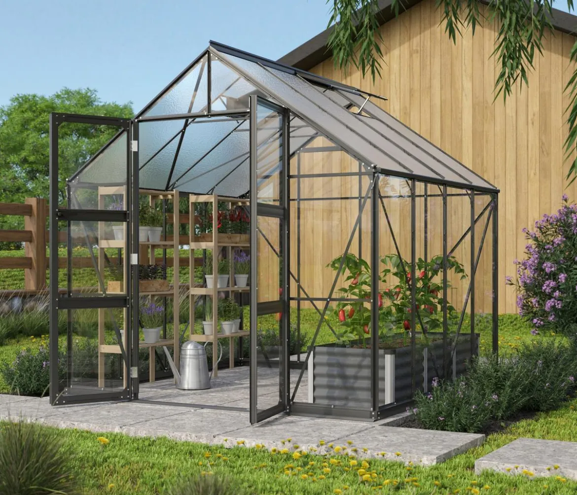 Vitavia Gewächshaus Orbit 6700, ESG/NSG, inkl. Fundament