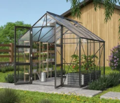 Vitavia Gewächshaus Orbit 6700, ESG/HKP, inkl. Stahlfundamentrahmen