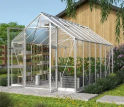 Vitavia Gewächshaus Orbit 11500, ESG/HKP, inkl. Stahlfundamentrahmen