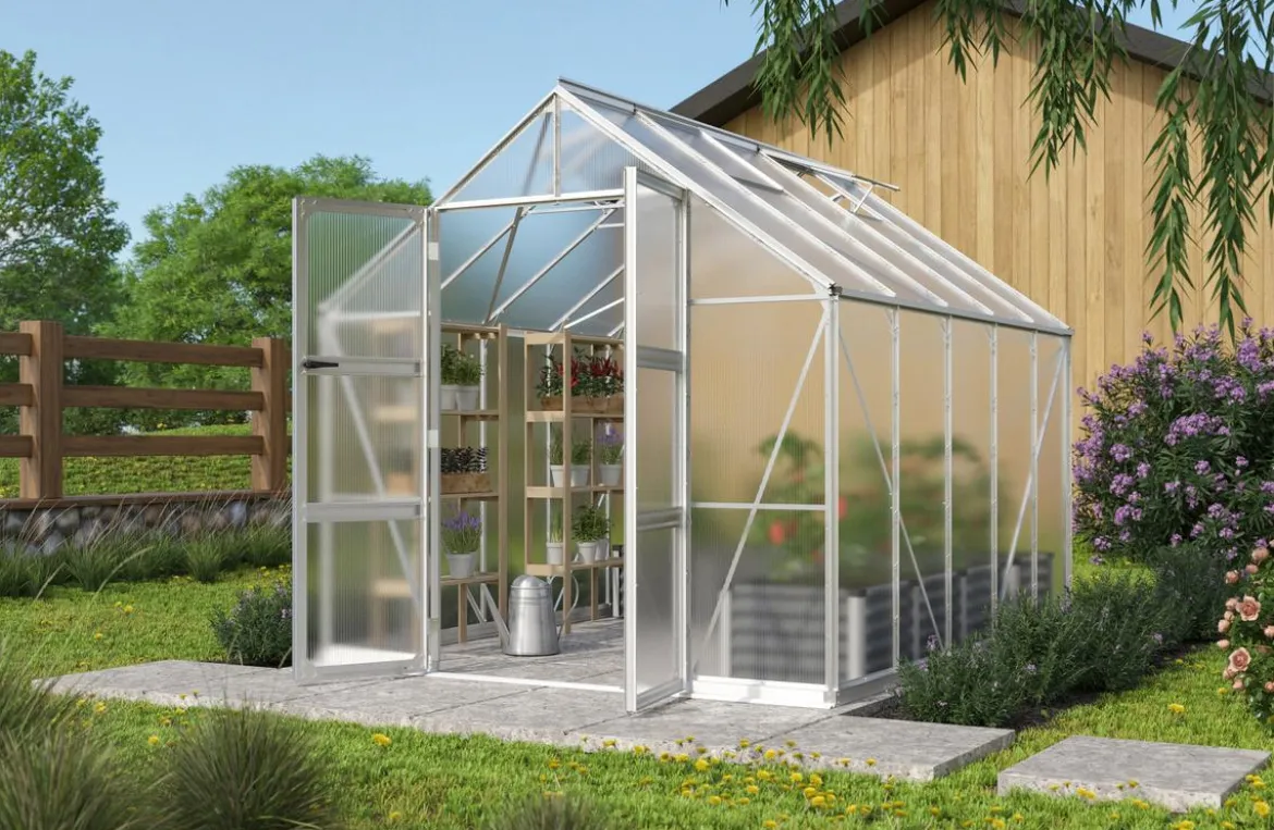 Vitavia Gewächshaus Orbit 8300, HKP, inkl. Stahlfundamentrahmen