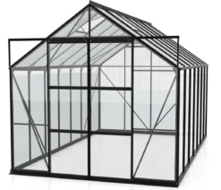 Vitavia Gewächshaus Phönix 11500 ESG/HKP, inkl. Stahlfundamentrahmen, ca. B257/H254/T448 cm