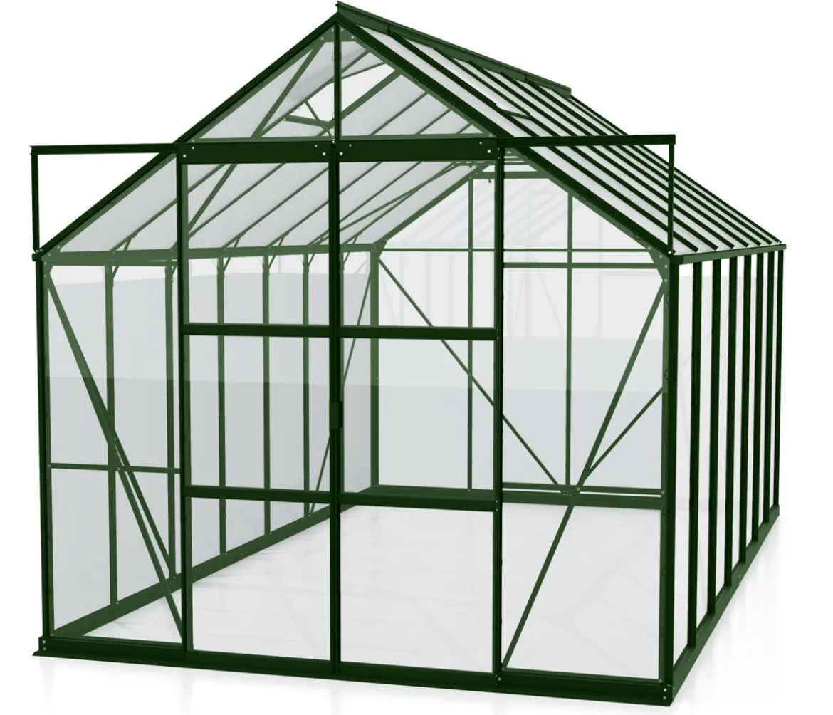 Vitavia Gewächshaus Phönix 11500 ESG/HKP, inkl. Stahlfundamentrahmen, ca. B257/H254/T448 cm