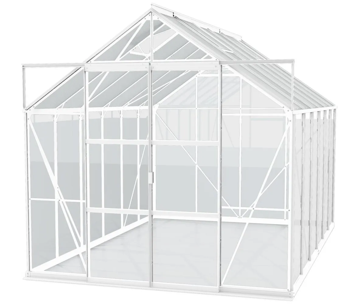 Vitavia Gewächshaus Phönix 11500 ESG/HKP, inkl. Stahlfundamentrahmen, ca. B257/H254/T448 cm