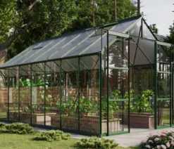 Vitavia Gewächshaus Phönix 11500 ESG/HKP, inkl. Stahlfundamentrahmen, ca. B257/H254/T448 cm