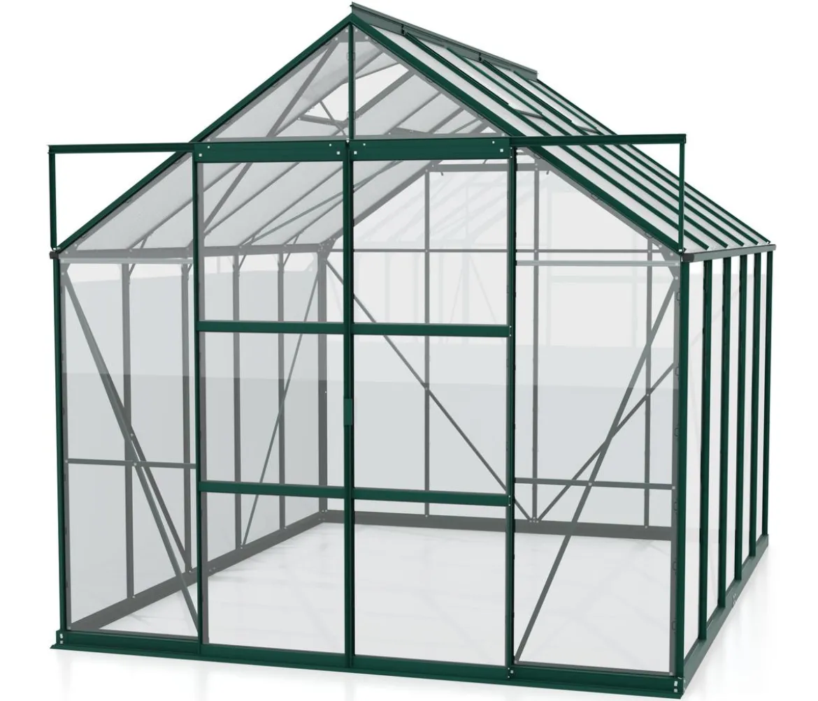 Vitavia Gewächshaus Phönix 8300 ESG/HKP, inkl. Stahlfundamentrahmen, ca. B257/H254/T324 cm