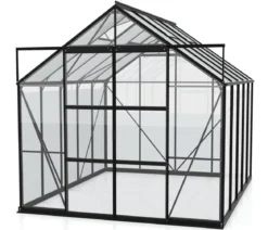 Vitavia Gewächshaus Phönix 8300 ESG/HKP, inkl. Stahlfundamentrahmen, ca. B257/H254/T324 cm