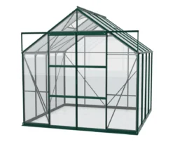 Vitavia Gewächshaus Phönix 6700 ESG/HKP, inkl. Stahlfundamentrahmen, ca. B257/H254/T261 cm