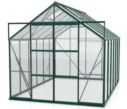 Vitavia Gewächshaus Phönix 9900 ESG/HKP, inkl. Stahlfundamentrahmen, ca. B257/H254/T386 cm