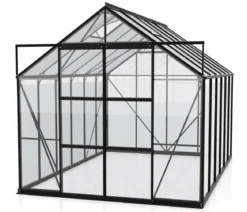 Vitavia Gewächshaus Phönix 9900 ESG/HKP, inkl. Stahlfundamentrahmen, ca. B257/H254/T386 cm