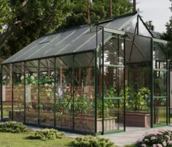 Vitavia Gewächshaus Phönix 9900 ESG/NSG, inkl. Stahlfundamentrahmen, ca. B257/H254/T386 cm