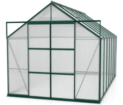 Vitavia Gewächshaus Phönix 11500 HKP, inkl. Stahlfundamentrahmen, ca. B257/H254/T448 cm