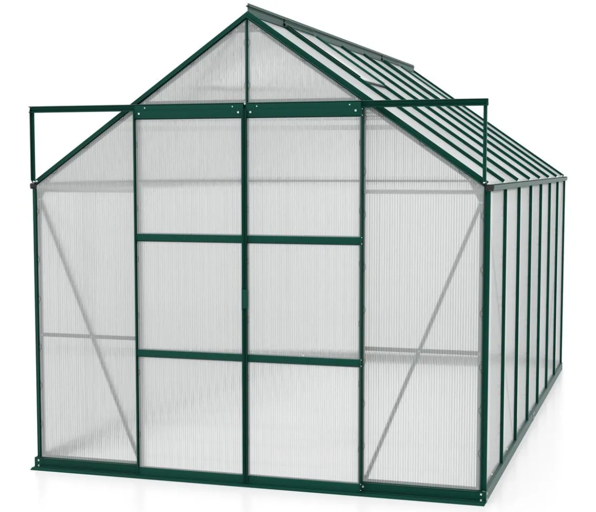 Vitavia Gewächshaus Phönix 11500 HKP, inkl. Stahlfundamentrahmen, ca. B257/H254/T448 cm