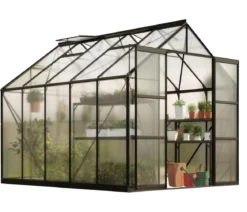 Vitavia Gewächshaus Phönix 8300 HKP, inkl. Stahlfundamentrahmen, ca. B257/H254/T324 cm