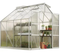 Vitavia Gewächshaus Phönix 6700 HKP, inkl. Stahlfundamentrahmen, ca. B257/H254/T261 cm