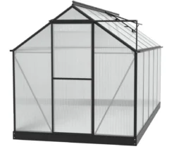 Vitavia Gewächshaus Pluto 7500 HKP, inkl. Stahlfundamentrahmen, ca. B198/H208/T377 cm