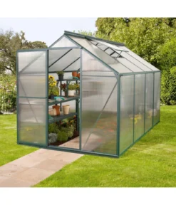 Vitavia Gewächshaus Pluto 6000 HKP, inkl. Stahlfundamentrahmen, ca. B198/H208/T304 cm
