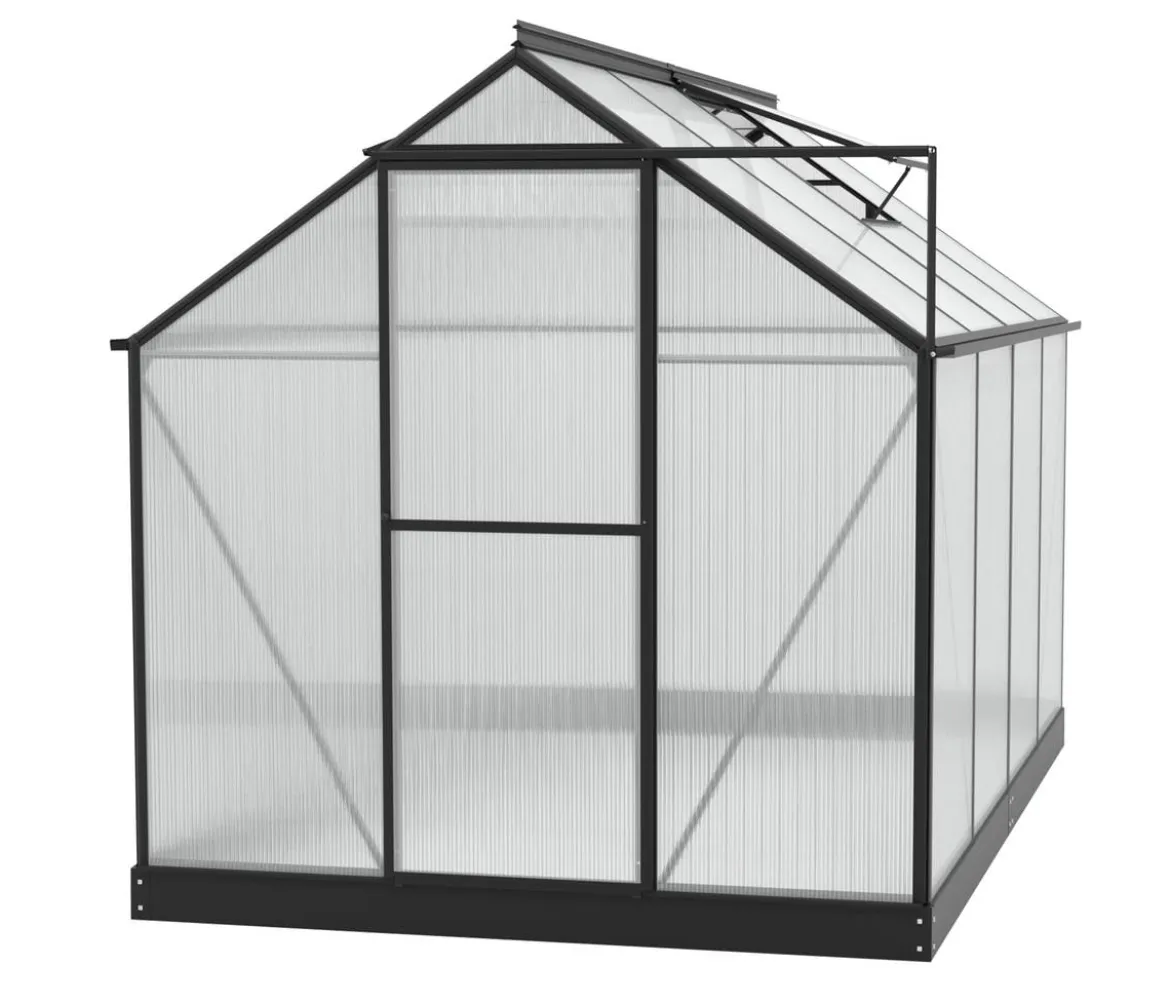 Vitavia Gewächshaus Pluto 6000 HKP, inkl. Stahlfundamentrahmen, ca. B198/H208/T304 cm