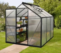 Vitavia Gewächshaus Pluto 4600 HKP, inkl. Stahlfundamentrahmen, ca. B198/H208/T229 cm