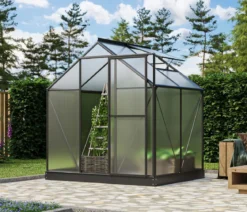 Vitavia Gewächshaus Pluto 3100 HKP, inkl. Stahlfundamentrahmen, ca. B198/H208/T155 cm