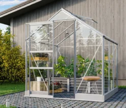 Vitavia Gewächshaus Pontos 3800, ESG, inkl. Stahlfundamentrahmen