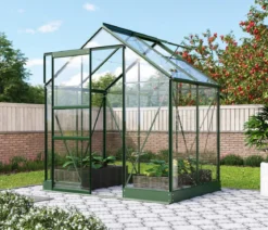 Vitavia Gewächshaus Pontos 2500, ESG, inkl. Stahlfundamentrahmen, ca. B195/H207/T137 cm