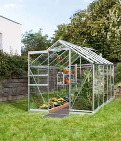 Vitavia Gewächshaus Pontos 6200, ESG, inkl. Stahlfundamentrahmen, ca. B195/H207/T324 cm