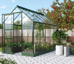 Vitavia Gewächshaus Pontos 6200, ESG, inkl. Stahlfundamentrahmen, ca. B195/H207/T324 cm