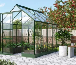 Vitavia Gewächshaus Pontos 5000, ESG, inkl. Stahlfundamentrahmen, ca. B195/H207/T261 cm
