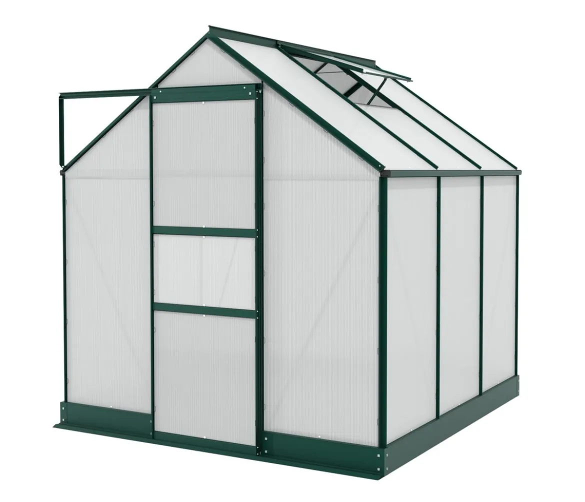 Vitavia Gewächshaus Pontos 3800 HKP 4 mm, inkl. Stahlfundamentrahmen, ca. B195/H199/T207 cm