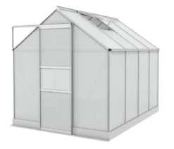 Vitavia Gewächshaus Pontos 5000 HKP 4 mm, inkl. Stahlfundamentrahmen, ca. B195/H207/T261 cm