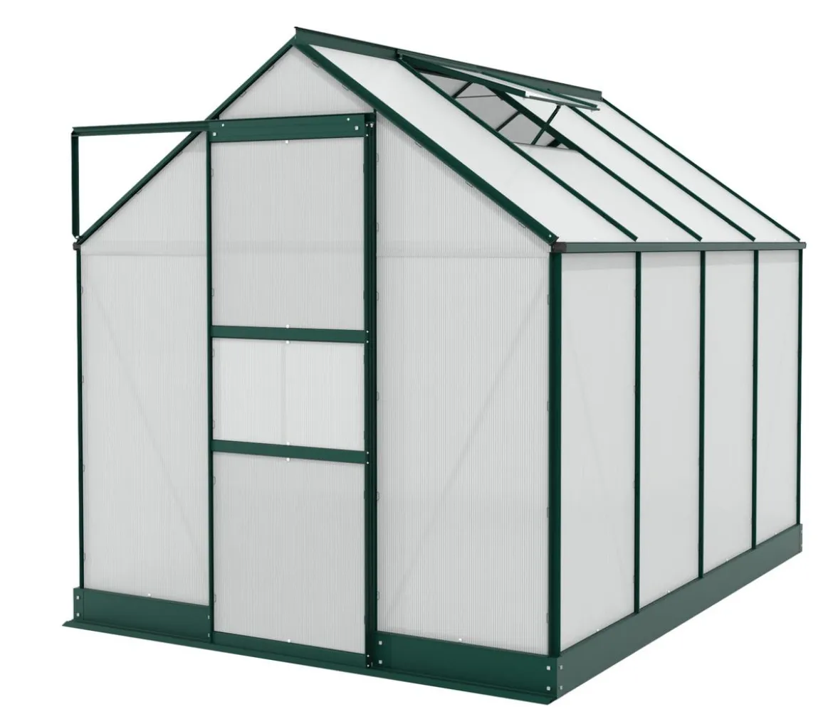 Vitavia Gewächshaus Pontos 5000 HKP 4 mm, inkl. Stahlfundamentrahmen, ca. B195/H207/T261 cm