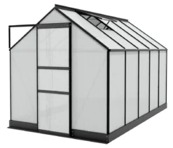 Vitavia Gewächshaus Pontos 6200 HKP 4 mm, inkl. Stahlfundamentrahmen, ca. B195/H207/T324 cm