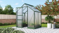 Vitavia Gewächshaus Pontos 2500 HKP, inkl. Stahlfundamentrahmen, ca. B195/H207/T137 cm
