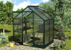 Vitavia Gewächshaus Pontos 2500 HKP, inkl. Stahlfundamentrahmen, ca. B195/H207/T137 cm