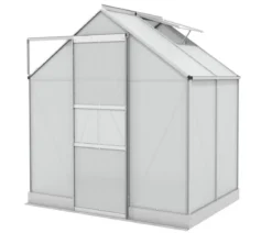 Vitavia Gewächshaus Pontos 2500 HKP, inkl. Stahlfundamentrahmen, ca. B195/H207/T137 cm