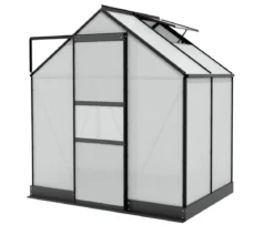 Vitavia Gewächshaus Pontos 2500 HKP, inkl. Stahlfundamentrahmen, ca. B195/H207/T137 cm