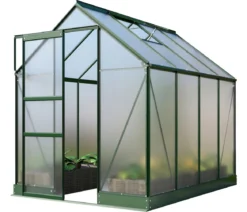 Vitavia Gewächshaus Pontos 5000, HKP 6 mm, inkl. Stahlfundamentrahmen