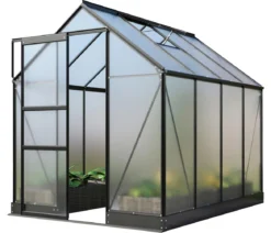 Vitavia Gewächshaus Pontos 5000, HKP 6 mm, inkl. Stahlfundamentrahmen