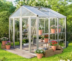 Vitavia Gewächshaus Poseidon 6200 ESG/HKP, ca. B258/H250/T242 cm