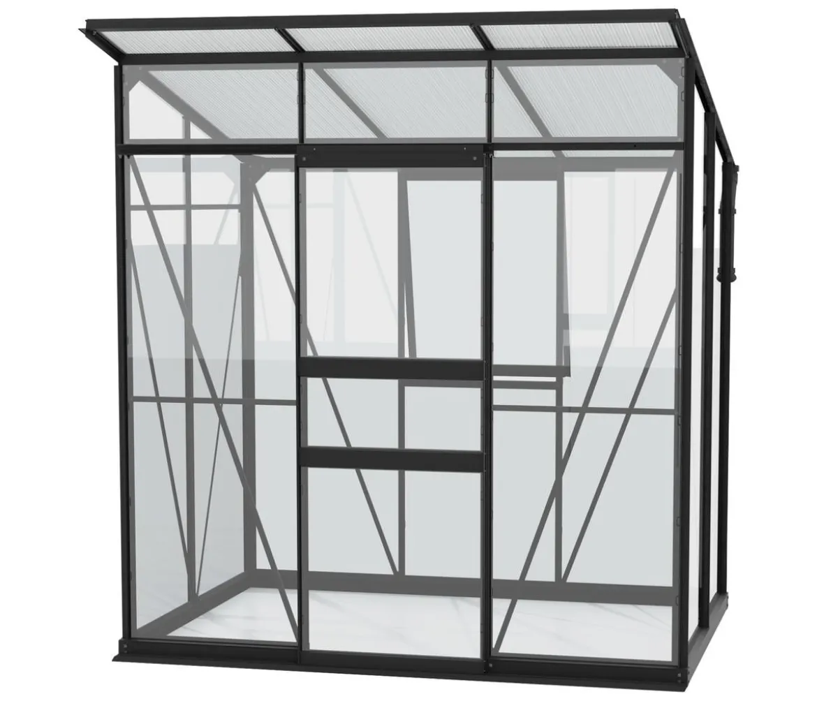 Vitavia Gewächshaus Prisma 3250 ESG/HKP, inkl. Stahlfundamentrahmen