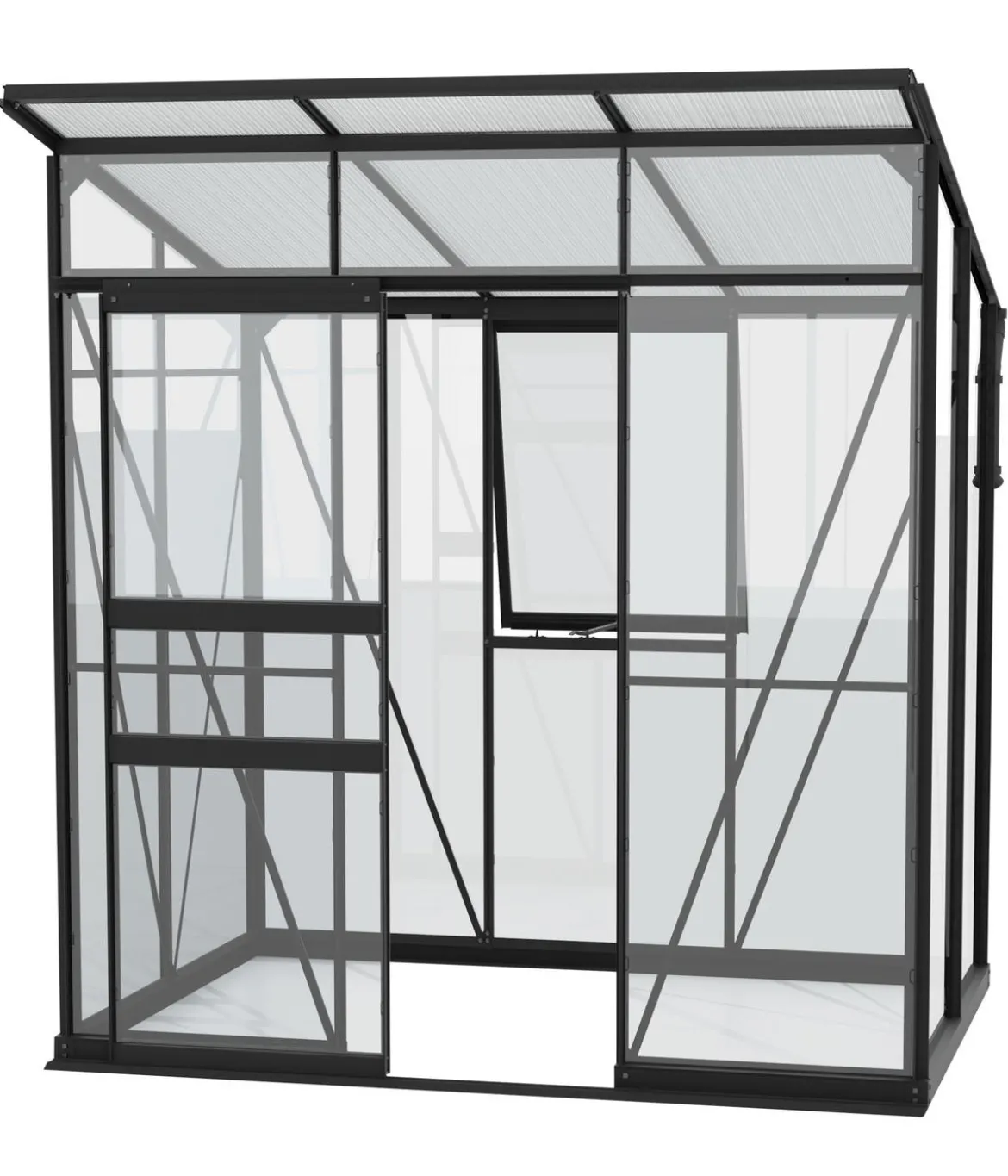 Vitavia Gewächshaus Prisma 3250 ESG/HKP, inkl. Stahlfundamentrahmen