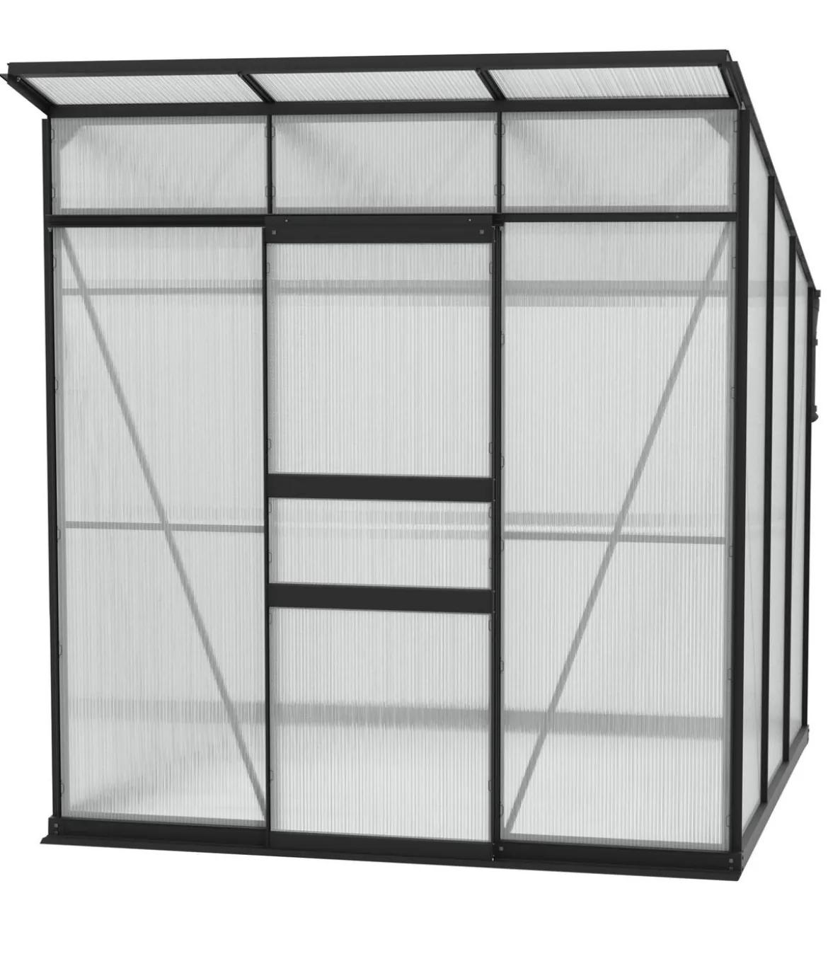 Vitavia Gewächshaus Prisma 4450 HKP, inkl. Stahlfundamentrahmen