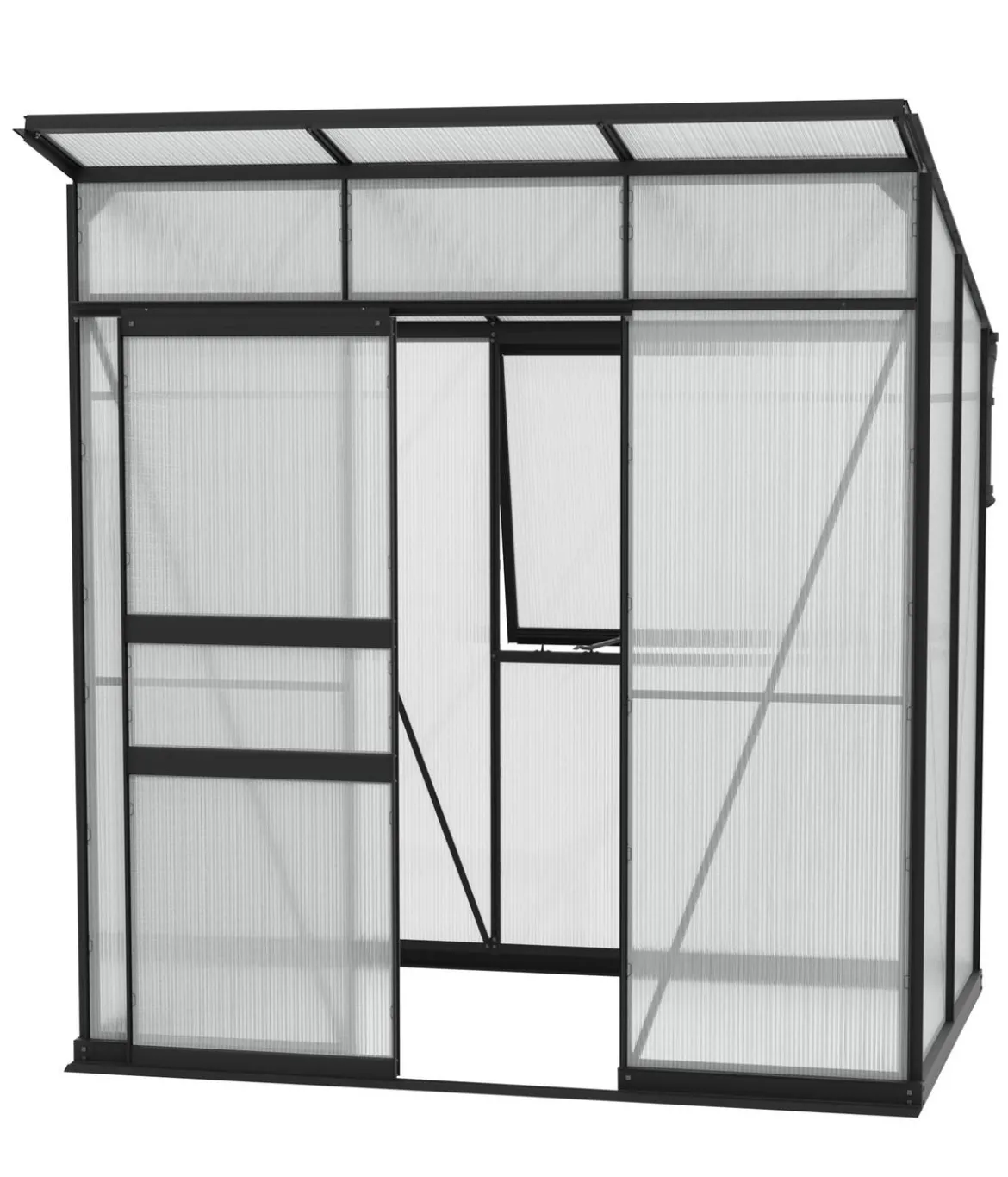 Vitavia Gewächshaus Prisma 3250 HKP, inkl. Stahlfundamentrahmen